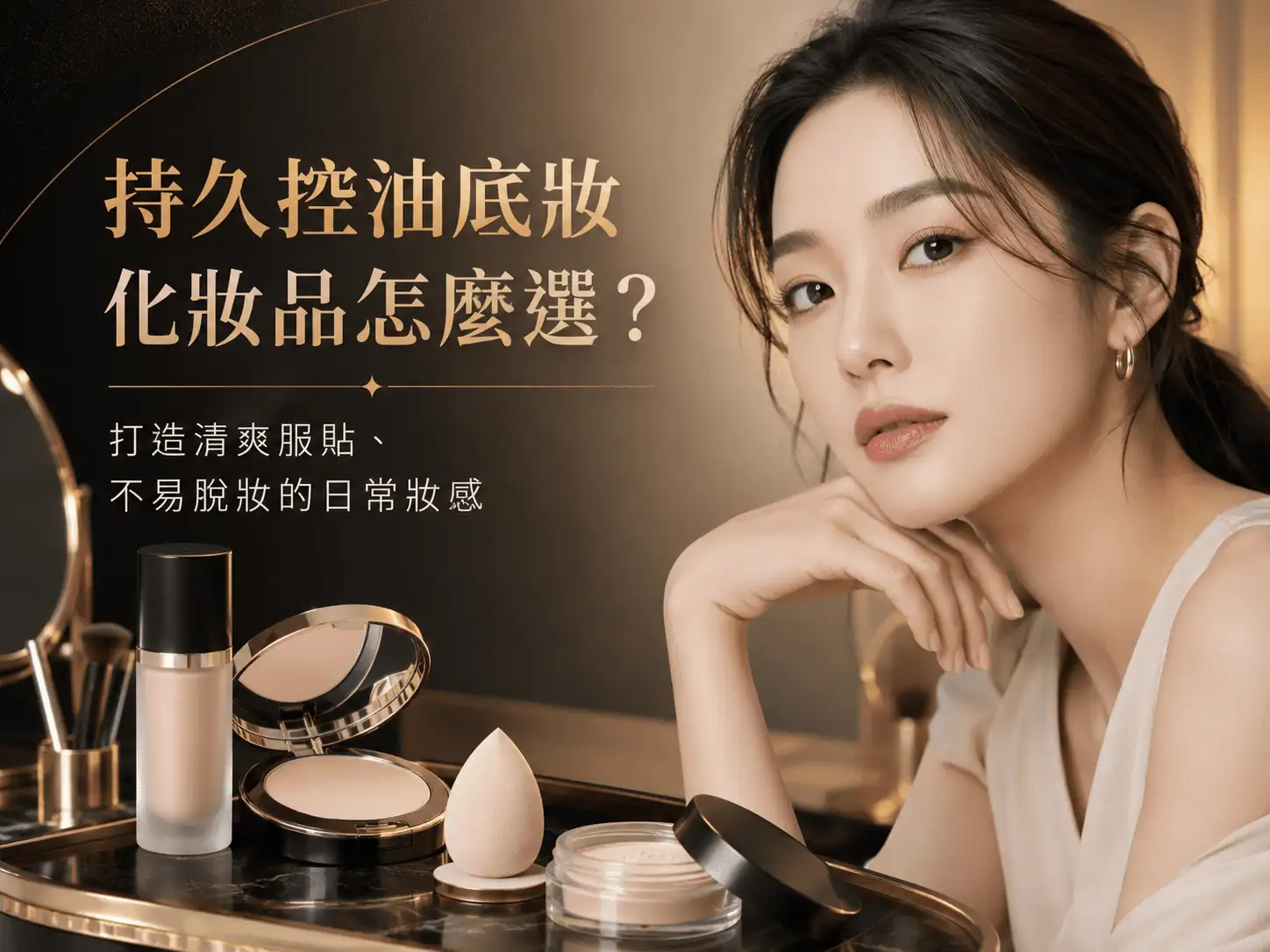 持久控油底妝化妝品怎麼選？打造清爽服貼、不易脫妝的日常妝感