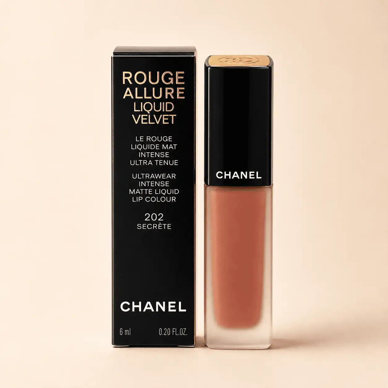 CHANEL 香奈兒 超炫耀柔霧唇露 202神秘 6ml